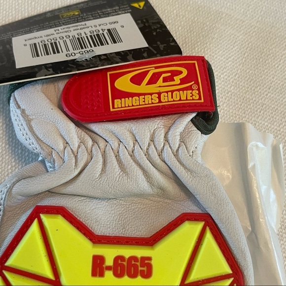 RINGERS GLOVES Hi-Vis Cut Resistant Impact Gloves, A5 Cut Level, Uncoated Size M - Picture 3 of 11